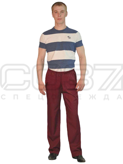 брюки бордо