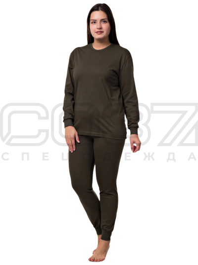 Бельё нательное женское цв.олива тк.100% хлопок 1